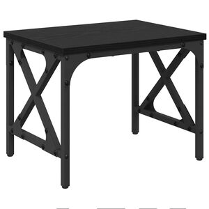 vidaXL Printera statīvs Melns ozols 40 x 30 x 31 cm Inženierijas koks