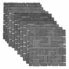 vidaXL Mozaīkas Flīzes Pelēka 30 x 30 cm Marmors