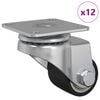 vidaXL Ritenis 12 gab. Sudraba 44,1 x 44,1 x 1,95 mm neilons