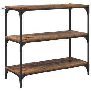 vidaXL Grāmatplaukts Vecs koks 80 x 33 x 70,5 cm