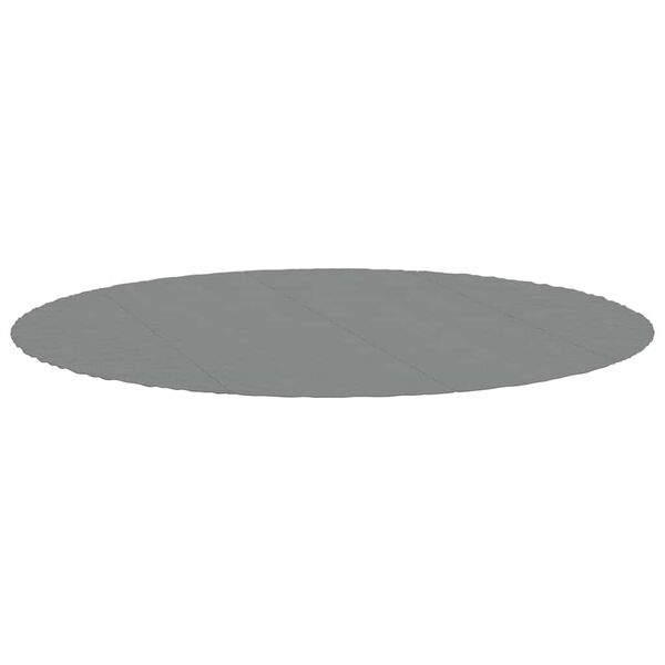 vidaXL baseina pamatnes aizsargs, gai&scaron;i pelēks, &Oslash;458 cm, ģeotekstils