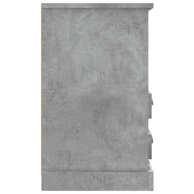 vidaXL naktsskapīši, 2 gab., betona pelēki, 43x36x60 cm