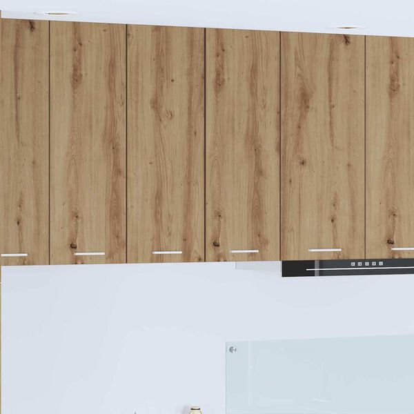 vidaXL Piekarams skapītis Amatnieka ozols un balts 30 x 31 x 80 cm