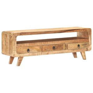 vidaXL TV skapītis, 117x30x41 cm, neapstrādāts mango masīvkoks