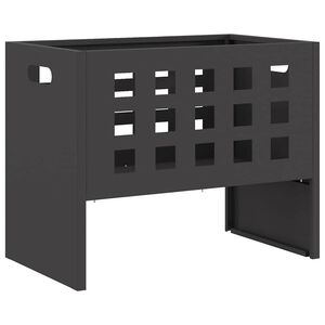 vidaXL Uguns bedre Melna 50 x 30 x 40 cm Tērauds