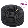 vidaXL hibrīda gaisa &scaron;ļūtene, melna, 0,6", 50 m, gumija un PVC