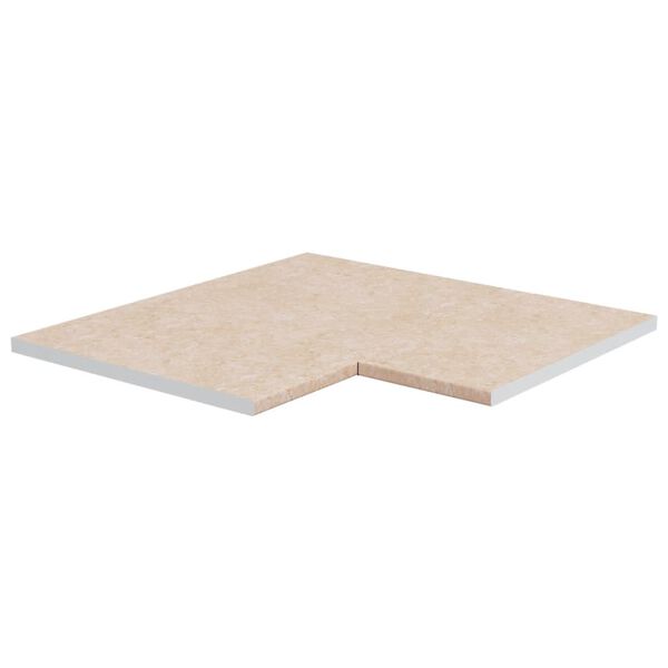 vidaXL virtuves stūra galda virsma, marmora raksts, skaidu plāksne