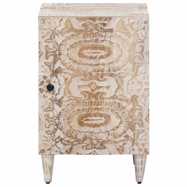 vidaXL Vannas istabas skapītis ar uzglabā&scaron;anu Balts 38 x 33,5 x 58 cm