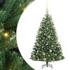 vidaXL Mākslīgā Saliekamā Ziemassvētku Egle Zaļa 120 cm PVC un metāls