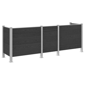 vidaXL Atkritumu tvertnes žogs Pelēka 315 x 85 x 115 cm