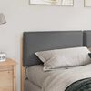 vidaXL Mīkstināts gultas galvgalis Dabīgs un gai&scaron;i pelēks 200 cm