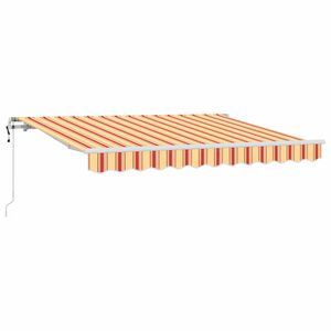 vidaXL Izvelkams jumtiņ&scaron; Dzeltena 350 x 200 cm audums