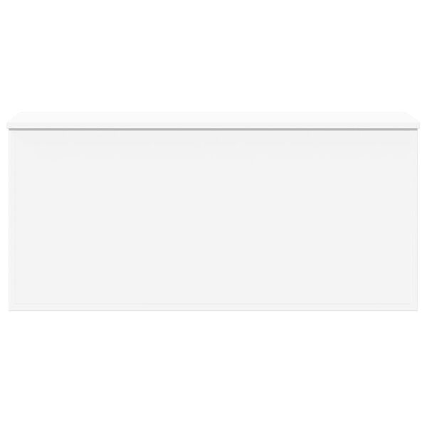 vidaXL uzglabāšanas kaste, balta, 100x42x46 cm, inženierijas koks