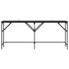 vidaXL Konsoles galds Melns ozolkoks 180 x 30 x 75 cm