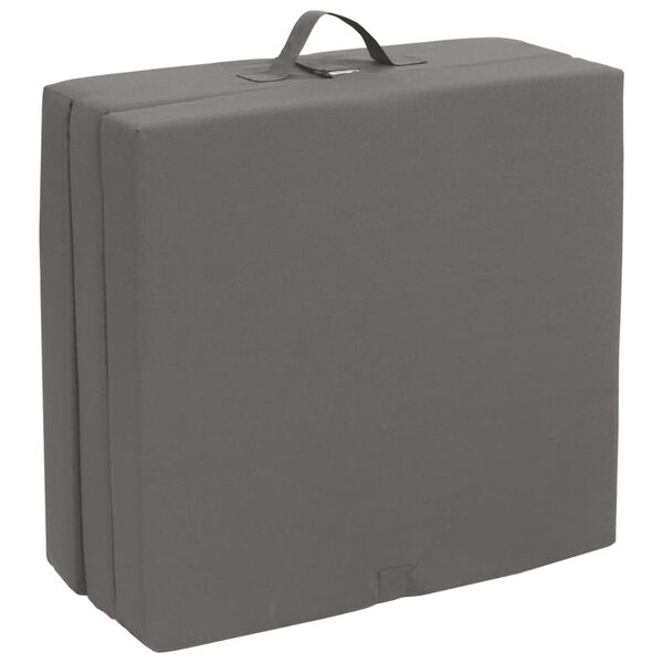 vidaXL putu matracis, 190x70x9 cm, pelēks, 3 daļas