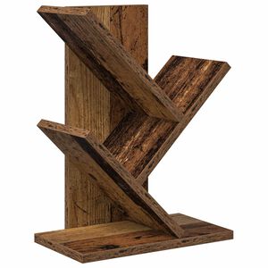 vidaXL Koka grāmatu plaukts 3 līmeņi 30 x 18 x 40 cm Inženierijas koks