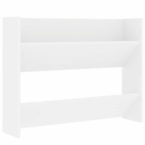 vidaXL sienas apavu plaukts, balts, 80x18x60 cm, inženierijas koks