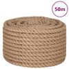 vidaXL virve, 20 mm, 50 m, 100% džuta
