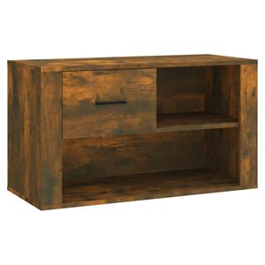 vidaXL apavu plaukts, ozolkoka krāsa, 80x35x45 cm, inženierijas koks