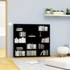 vidaXL CD plaukts, melns, 100x23x89,5 cm, inženierijas koks