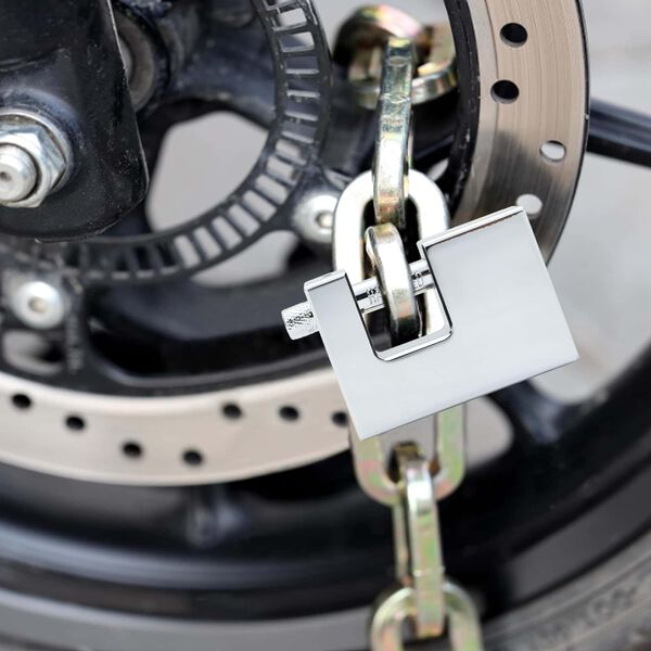 vidaXL Piekarāmā slēdzene Sudraba Tērauds