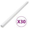 vidaXL kabeļu kanāli, 60x60 mm, 30 m, PVC