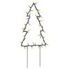 vidaXL Ziemassvētku gaismas dekori, egles forma, 3 gab., 50 LED, 30 cm