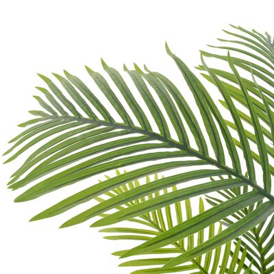 vidaXL mākslīgā palma ar podiņu, zaļa, 120 cm