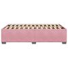 vidaXL gultas rāmis, rozā samts, 120x200 cm