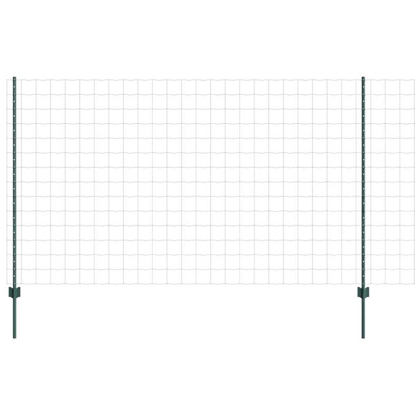 vidaXL Žogs ar stabu Zaļa 1,4 x 10 m Tērauds un PVC