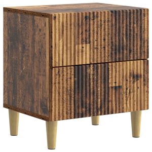 vidaXL Nakts skapītis Vecs koks 43 x 34,5 x 48 cm Inženierijas koks