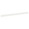vidaXL Zāliena Apmale 50 gab. 102 x 4 x 4 cm Tērauds Balts
