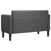 vidaXL Loveseat dīvāns, tum&scaron;i pelēks, 109 cm, velveta audums