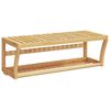 vidaXL sienas dvieļu plaukts, 60x25x20 cm, bambuss