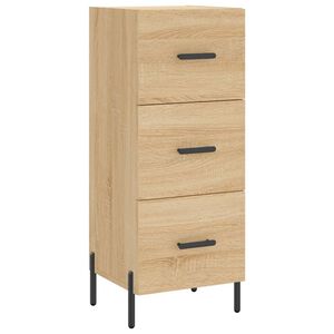 vidaXL kumode, ozolkoka krāsa, 34,5x34x90 cm, inženierijas koks