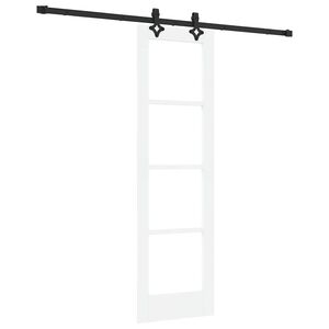 vidaXL Slīdo&scaron;ās durvis ORKDAL 61 x 198,5 cm Balta un melna