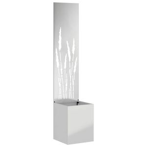 vidaXL Dārza privātuma ekrāns Sudraba 32 x 32 x 150 cm Cinkots tērauds