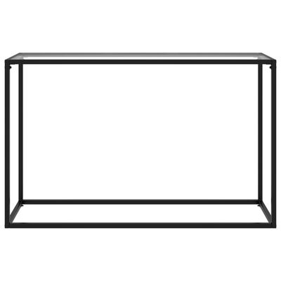 vidaXL konsoles galdiņš, 120x35x75 cm, rūdīts stikls, caurspīdīgs