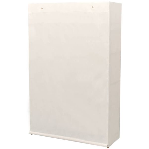 vidaXL drēbju skapis, 110x40x170 cm, audums un priežkoks