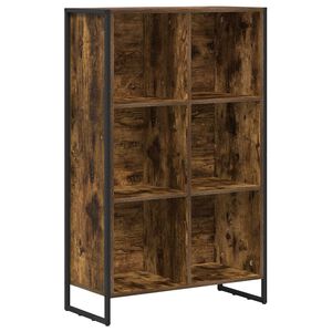 vidaXL Grāmatplaukts 99.5 x 30 x 108.5 cm Inženierijas koks Dūmu ozols