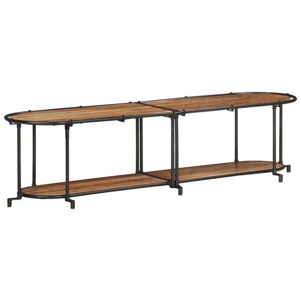 vidaXL TV skapītis, 160x42x40 cm, akācijas masīvkoks