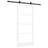 vidaXL Slīdo&scaron;ās durvis ORKDAL 93 x 202 cm Balta un melna