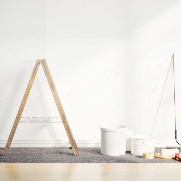 vidaXL krāsotājs flīss, 25 m, 180 g/m&sup2;, neslīdo&scaron;s, pelēks