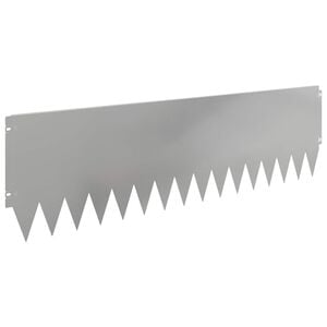 vidaXL Zāliena Apmale 10 gab. 103 x 30 cm Tērauds Sudraba