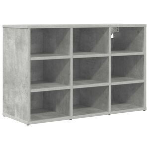 vidaXL Apavu skapis 77,5 x 30 x 51 cm Inženierijas koks Betona pelēks