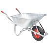 vidaXL Ķerra 90 L 150 kg Cinkots tērauds un plastmasa
