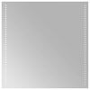 vidaXL LED vannas spogulis Caurspīdīgs 60 x 60 cm rūdīts stikls