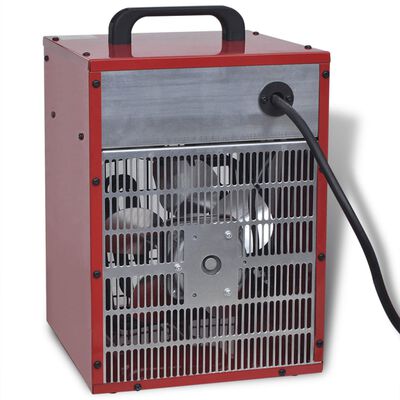 Pārvietojamais elektriskais ventilatora tipa sildītājs, 5 kW 200 m³/h
