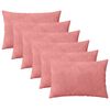 vidaXL Spilvenu pārvalks 6 pcs HEERLEN Rozā 40 x 60 cm Samts