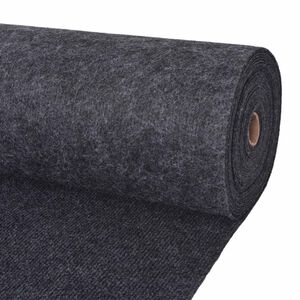 vidaXL Paklājs Antracīta 1,2 x 15 m Poliesters